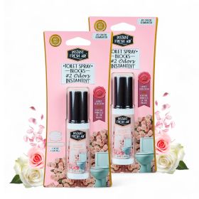 2-Pack: Superior Toilet Spray for Men with Instant Odor Elimination, Neptune Royal Fragrance, Odor Eliminator Bathroom Spray, Travel Size (Scent: Powdery Rose)